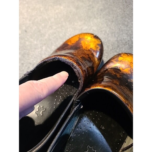 Dansko Brown/Black Metallic Nursing Healthcare Clogs Size 41 US Size 8-8.5 - Picture 8 of 8